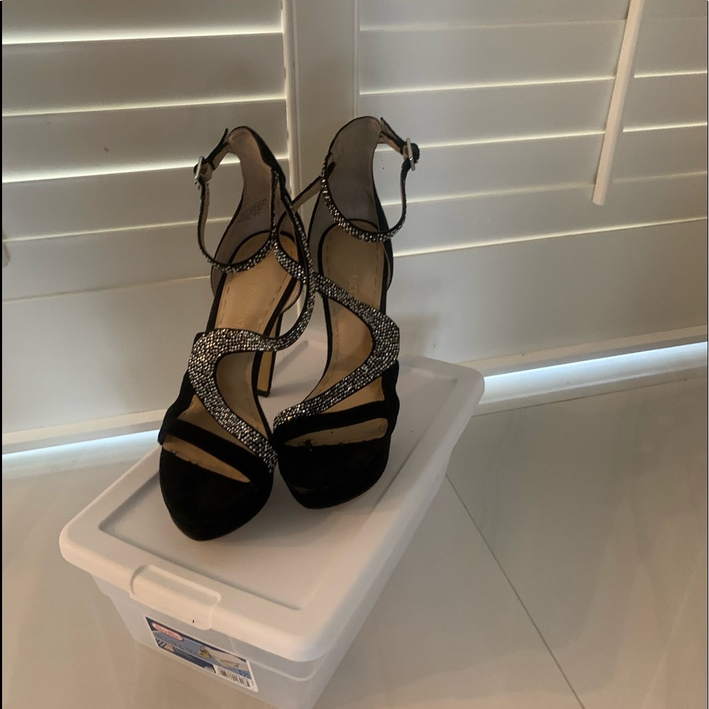 Black/Bling Sandals